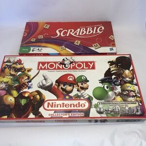 Scrabble And monopoly Board Games- both Complete!